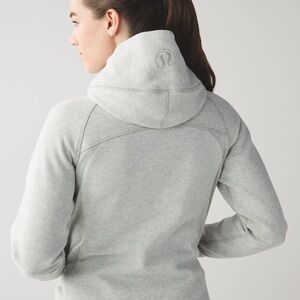 Lululemon Scuba Hoodie Heathered Light Grey